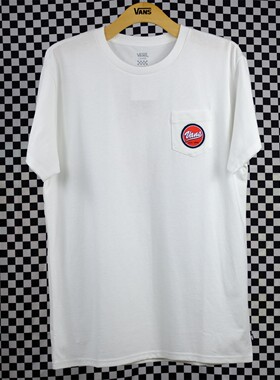 老万范斯VANS男子运动休闲印花短袖T恤VN0A54K7WHT VN0A5E5JWHT