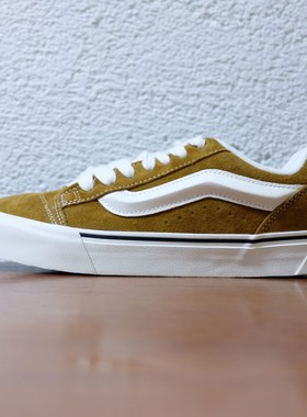 vans范斯knu skool低帮板鞋面包鞋棕色厚鞋舌休闲鞋VN000CS0BRO