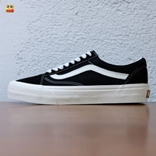 老万VANS范斯 Old Skool情侣低帮帆布黑白休闲滑板鞋VN0005UB1KP