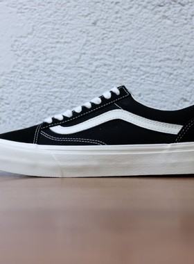 老万VANS范斯 Old Skool情侣低帮帆布黑白休闲滑板鞋VN0005UB1KP