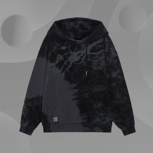 李宁新款 反伍长安少年联名STA运动宽松棉套头连帽卫衣AWDRF93