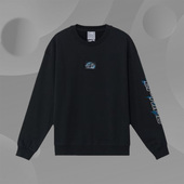 李宁套头卫衣男子秋季 新款 潮流无帽圆领针织运动上衣AWDR477