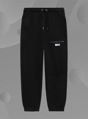 Lining/李宁正品韦德系列男子时尚宽松休闲束脚运动长裤AKLS373