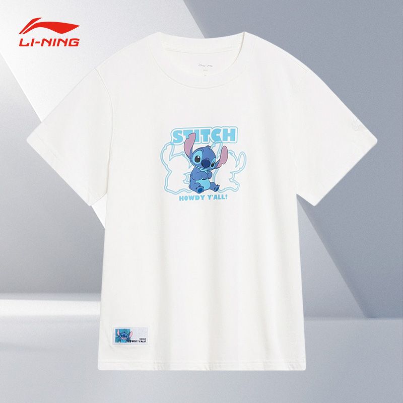 Lining/李宁正品史迪奇联名系列女子圆领短袖T恤AHST496
