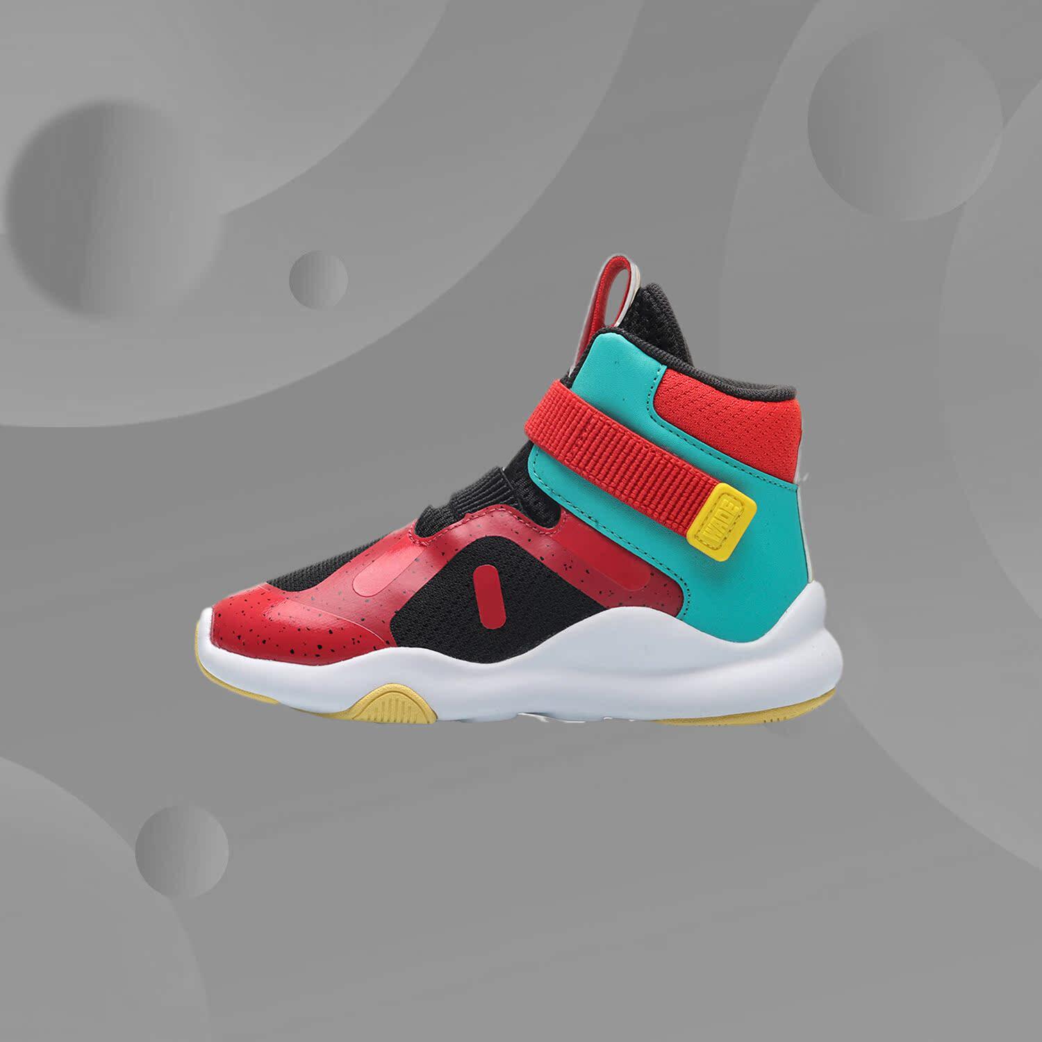 李宁童鞋新品季男小童韦德系列云减震回弹高帮篮球鞋YKAP074