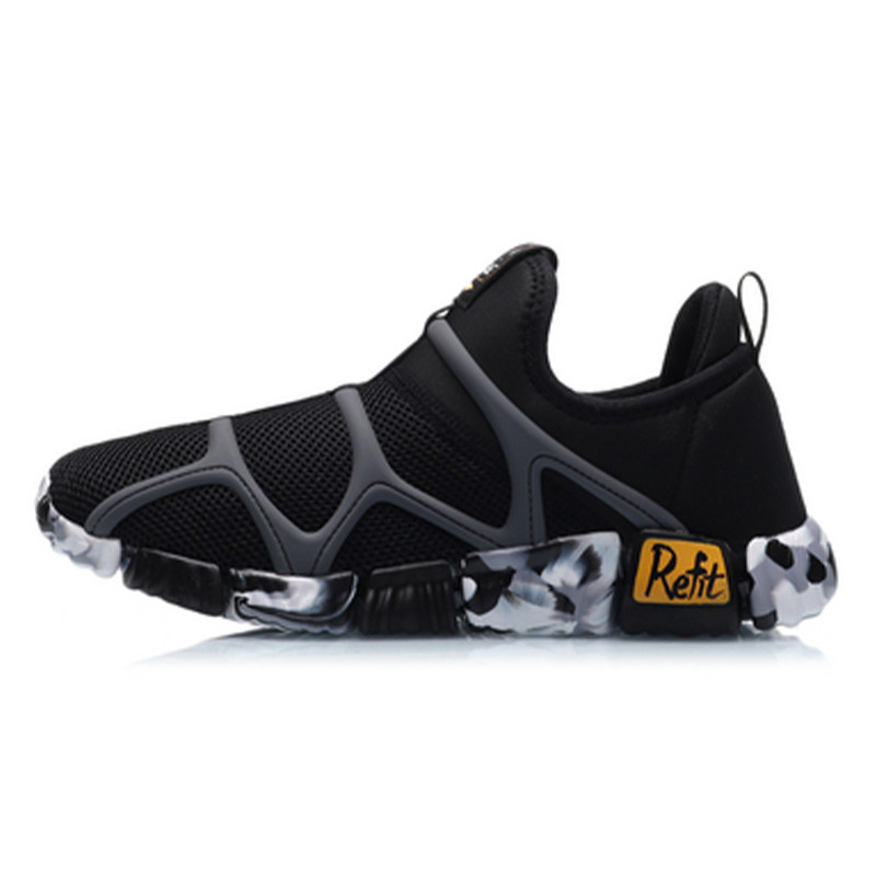 李宁正品男童耐磨低帮训练运动鞋