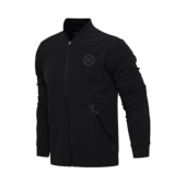 休闲防风立领外套夹克AJDM225 韦德系列男子运动开衫 李宁正品 新款