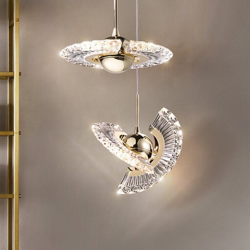 轻奢床头吊灯卧室飞碟氛围新款设计师简约个性创意吧台ins小吊灯