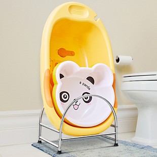 浴室洗脸盆收纳架厨房卫生间置物架落地不锈钢放盆架浴盆澡盆架子