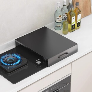 煤气灶盖板罩厨房置物架灶台电磁炉挡油盖板燃气托锅收纳底座支架