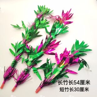 仿真富贵竹折花蓝插花瓶折纸装饰品潮汕中秋装饰装扮配件