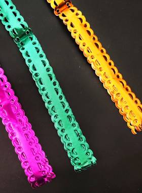 装饰配件节庆用品铝金彩色菜条  金色 桃红色 绿色进德钱头包边条