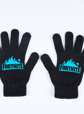 堡垒之夜Fortnite周边应援手套毛线针织保暖冬季全指手套男女手套