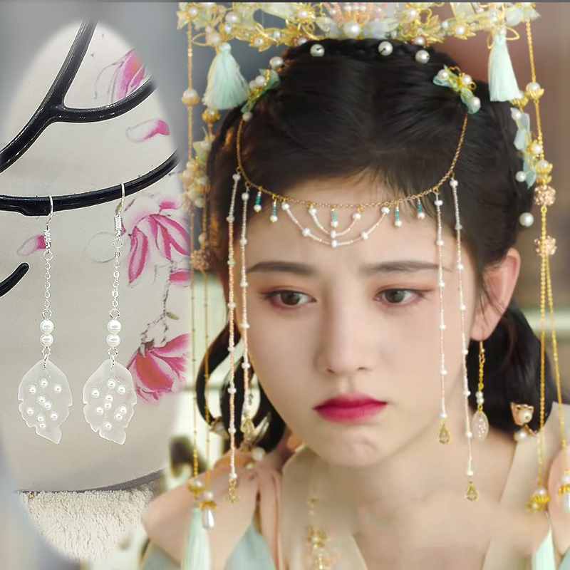 中国风耳坠s925银钩嘉南传姜保宁