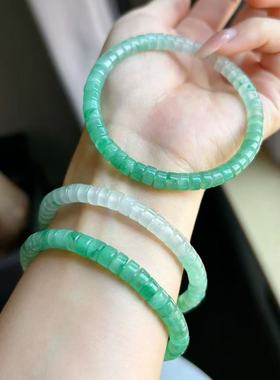 VISING6mm天然非洲翠独龙玉珠串手串【多样性发其一】