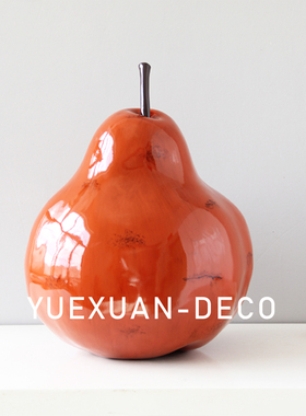 粤萱简约现代水果艺术摆件样板间售楼处酒店大厅家庭客厅书房软装