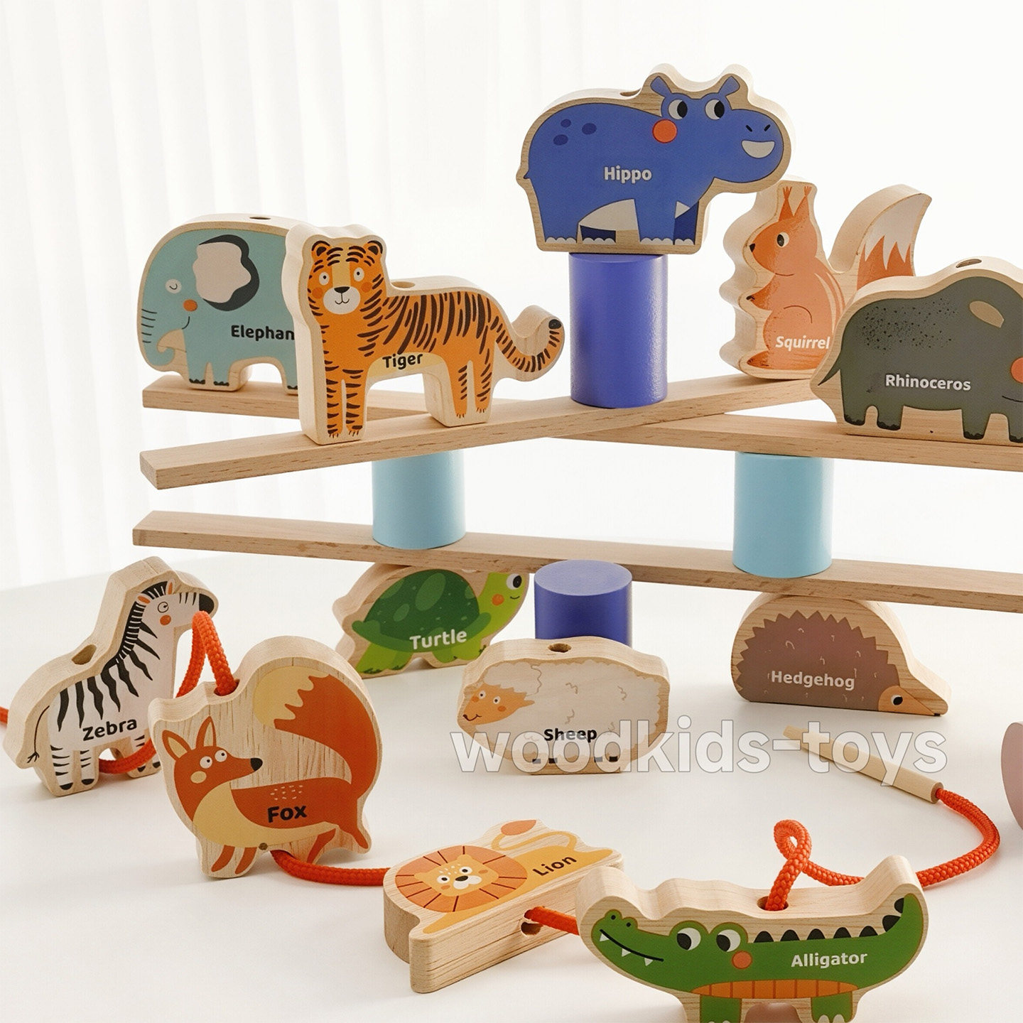 实木儿童动物平衡叠叠乐串珠子穿线绳大颗粒积木亲子互动男女益智,玩具/童车/益智/积木/模型,儿童串珠/绕珠,淘宝优惠券,粉丝福利购,淘宝优惠卷