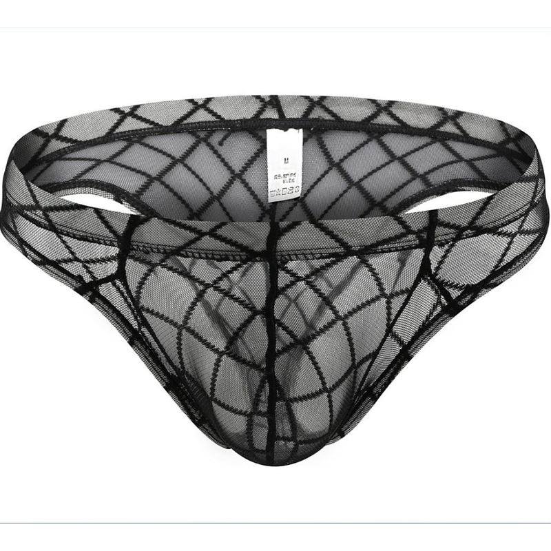 全透明透视JJ网纱男士内裤三角裤菱形网透明性感外贸内裤网纱内裤,女士内衣/男士内衣/家居服,男三角内裤,淘宝优惠券,粉丝福利购,淘宝优惠卷