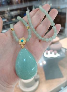 南红东陵玉黑发晶菊花石项链包邮