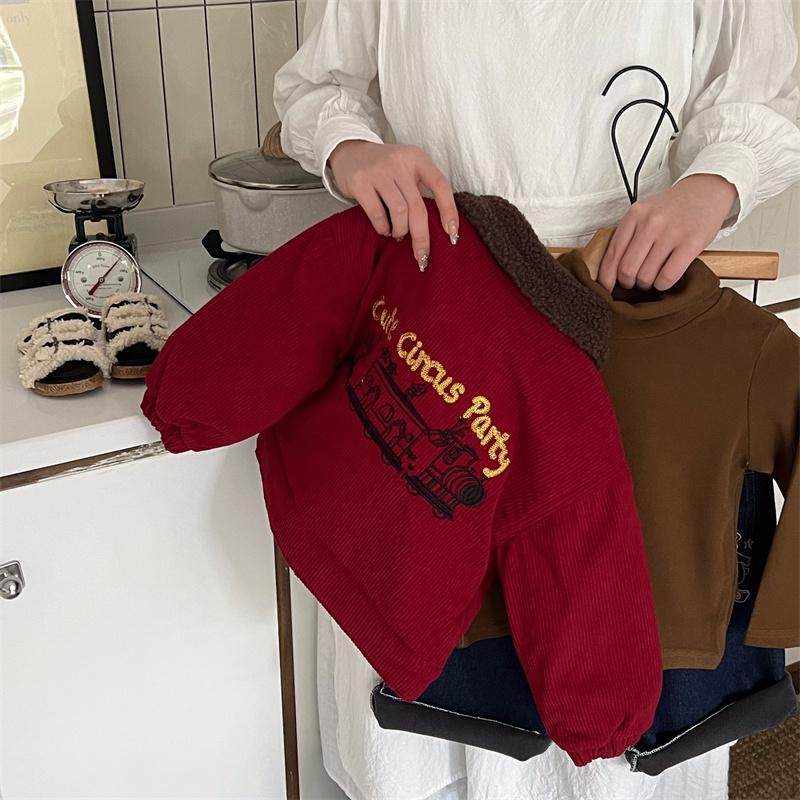 韩儿童年服棉衣冬季男童加厚保暖夹克衫宝宝翻领外套女童刺绣棉袄,童装/婴儿装/亲子装,普通外套,淘宝优惠券,粉丝福利购,淘宝优惠卷