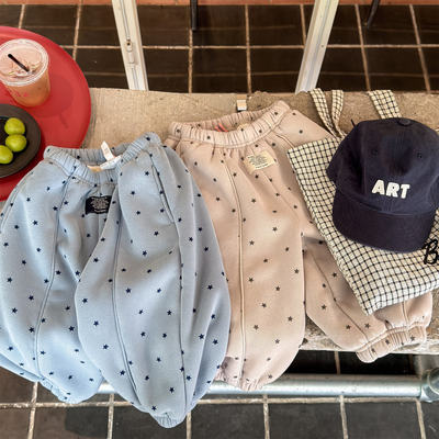 2025新款女童加绒加厚保暖卫裤