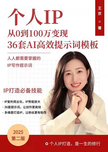 王京《个人IP从0到100万变现：36套Al高效提示词模板》