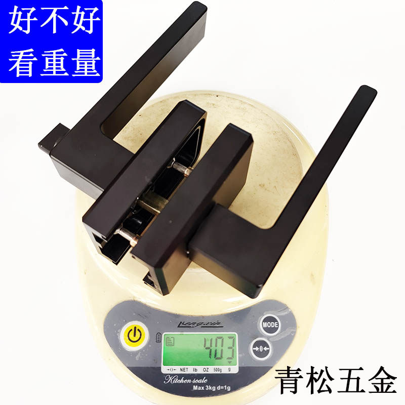 极窄双玻玻璃门锌合金锁舌门锁图片