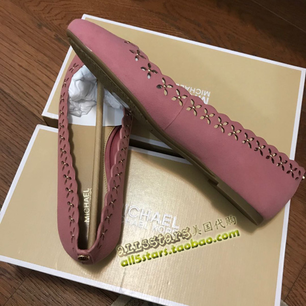 MK平底麂皮女士芭蕾鞋单鞋现货