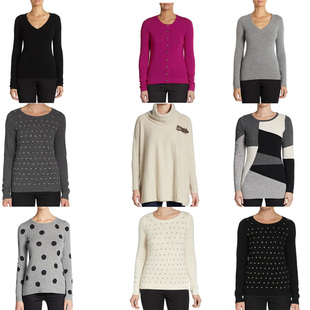 上海现货 Avenue第五大道女士纯羊绒衫 美国Saks Fifth