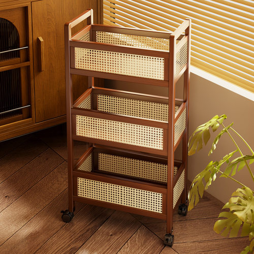 中古小推车零食置物架客厅可移动