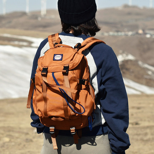 口嘎女士爬山小巧抽绳双肩包14L