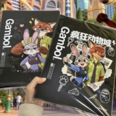 日本国誉渡边活页本疯狂动物城朱迪尼克外壳可拆卸B5记事本笔记本