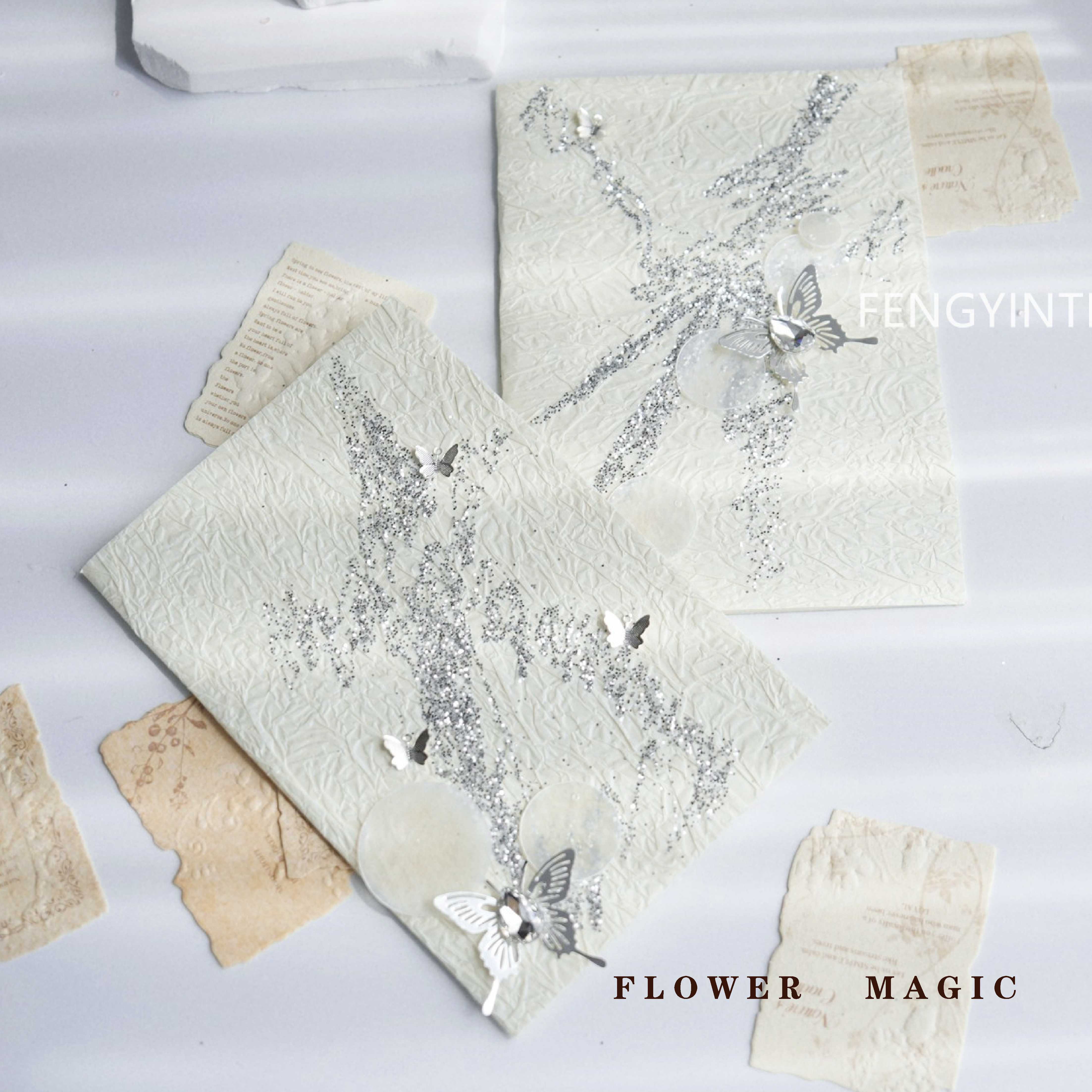 小众誓言卡珍珠贝母片婚礼誓言本米白色高级肌理质感结婚发言本