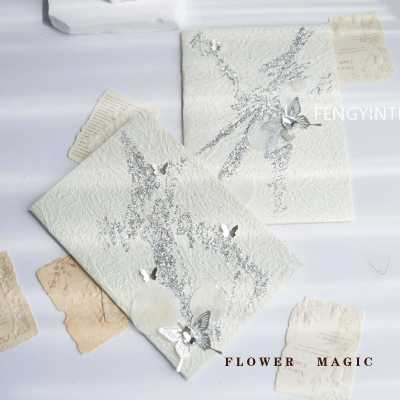 小众誓言卡珍珠贝母片婚礼誓言本米白色高级肌理质感结婚发言本