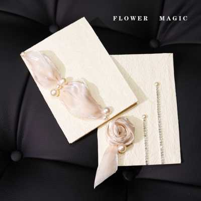 结婚誓言卡婚礼仪式致辞手卡高级简约新郎誓言本一对接亲誓词卡片