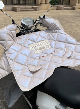 新款电动摩托车挡风被夏季薄款防晒防风遮阳罩电瓶车防水四季通用