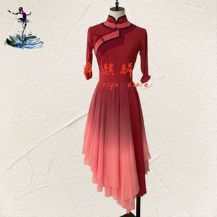 新款蒙族组合荷花奖心灵之光舞蹈服草原大裙摆演出服艺考服定制女