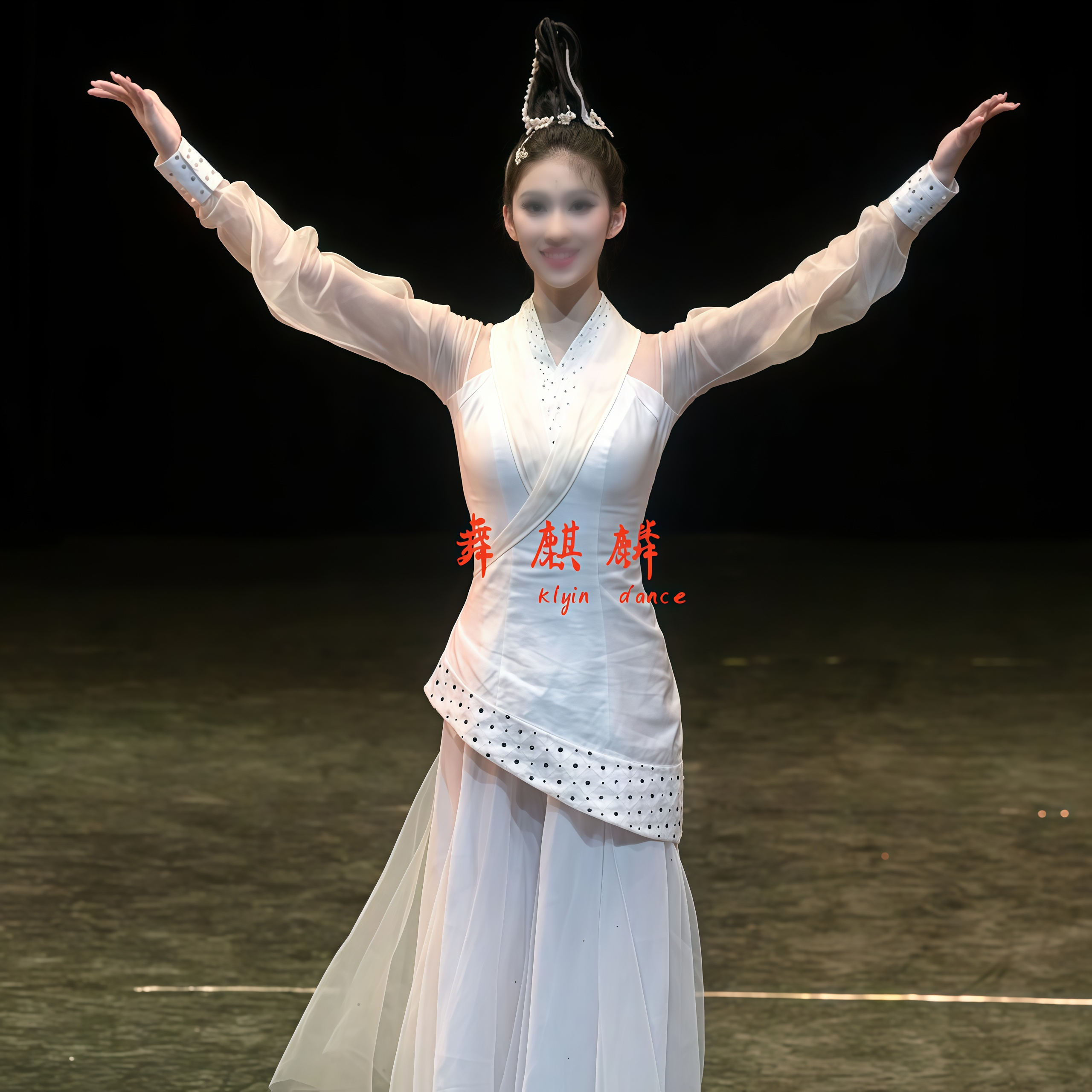 新款古典舞《云中君》同款演出服装女中国风艺考独舞剧目服装定制