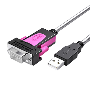 Z-TEK力特USB转232串口线公头DB9针工业级com转换器模块英国进口芯片ZE533A/C适win11免驱 USB转rs232串口线