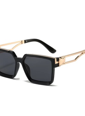 防紫外线ins风镂空镜腿墨镜