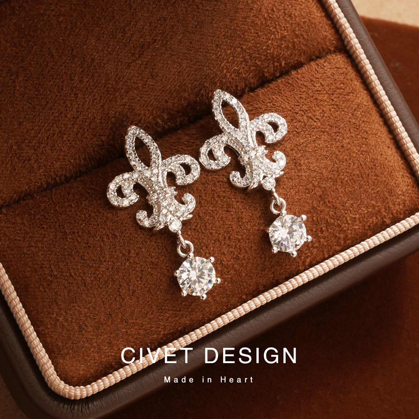 925纯银满钻鸢尾花耳钉女轻奢小众高级感耳环气质百搭清冷感耳饰,饰品/流行首饰/时尚饰品新,银饰耳饰,淘宝优惠券,粉丝福利购,淘宝优惠卷