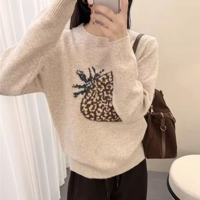 秋冬女士加厚羊毛毛衣女款2025新款爆款可外穿内搭针织打底衫上衣