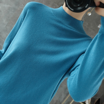 精仿羊毛衫女半高领打底衫