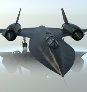F 黑鸟SR-71 飞行器设计资料 三维模型 3D建模 发邮箱
