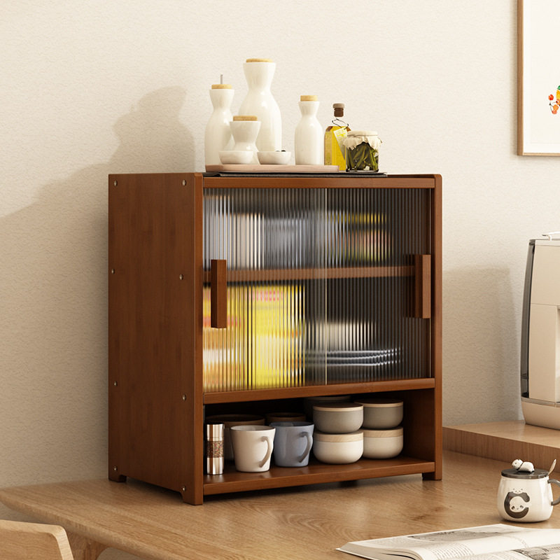长虹玻璃推拉门茶杯收纳柜桌面杯子置物架小型台面碗柜茶水柜防尘,厨房/烹饪用具,厨房置物架/置物柜/角架,淘宝优惠券,粉丝福利购,淘宝优惠卷