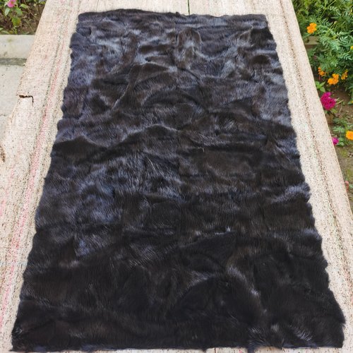 水貂毛块皮保暖衣服下脚料护膝