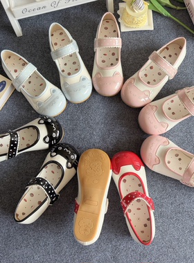 圣诞礼物小猫饼四色可爱日系lo鞋平底室内鞋大头鞋甜美刺绣