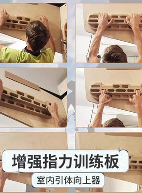 CLBMEYS室内攀岩指力板家庭门框手指训练家用架健身指板训练器