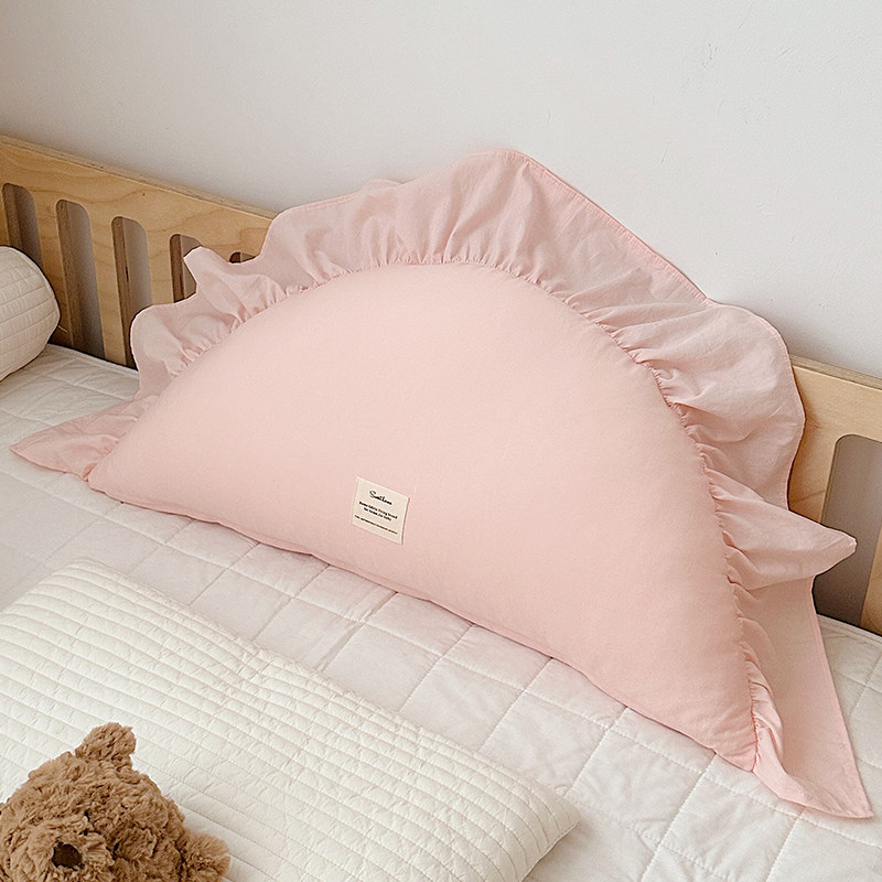 ins韩风全棉护腰靠垫儿童饺子枕半月沙发靠垫安抚床靠纯棉可拆洗,居家布艺,床头靠垫,淘宝优惠券,粉丝福利购,淘宝优惠卷
