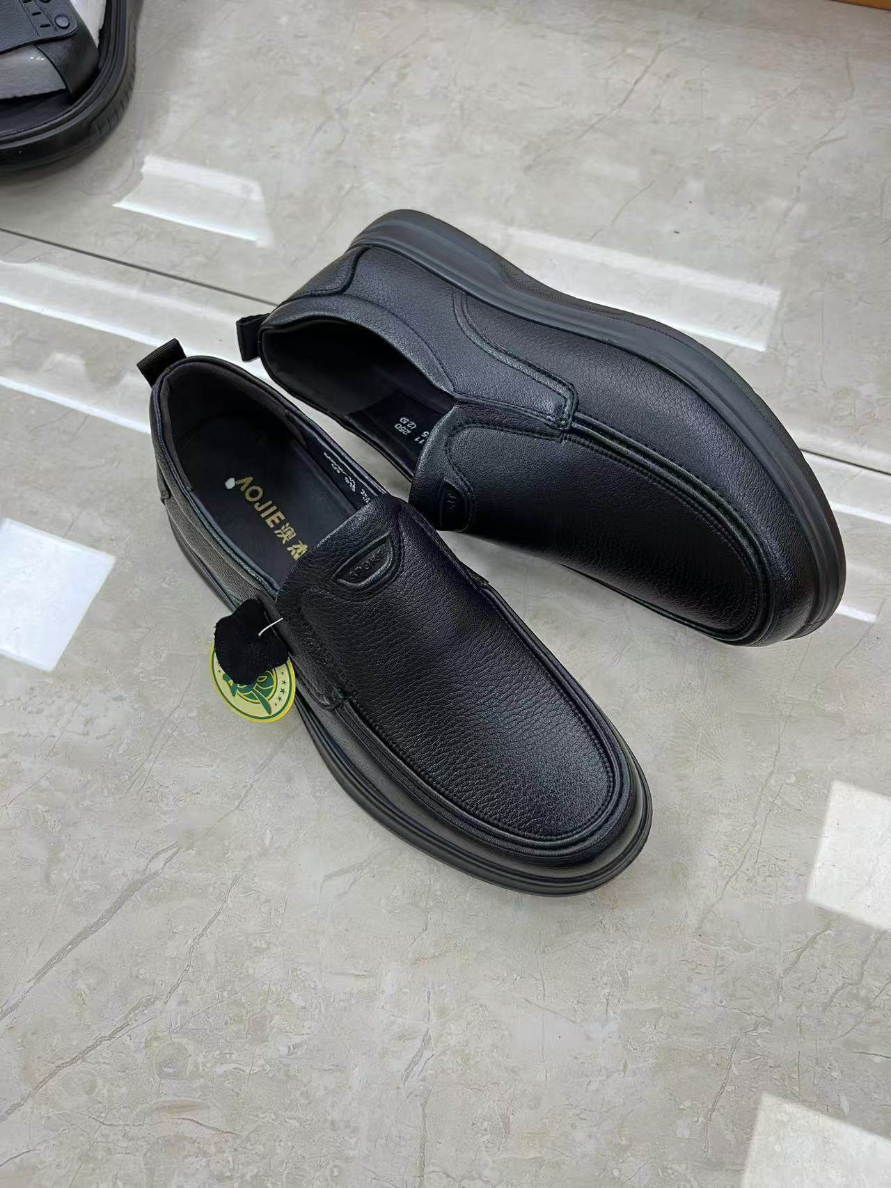 澳杰男鞋2025秋季新款真皮软底男士休闲皮鞋男乐福鞋中年爸爸鞋,流行男鞋,休闲皮鞋,淘宝优惠券,粉丝福利购,淘宝优惠卷